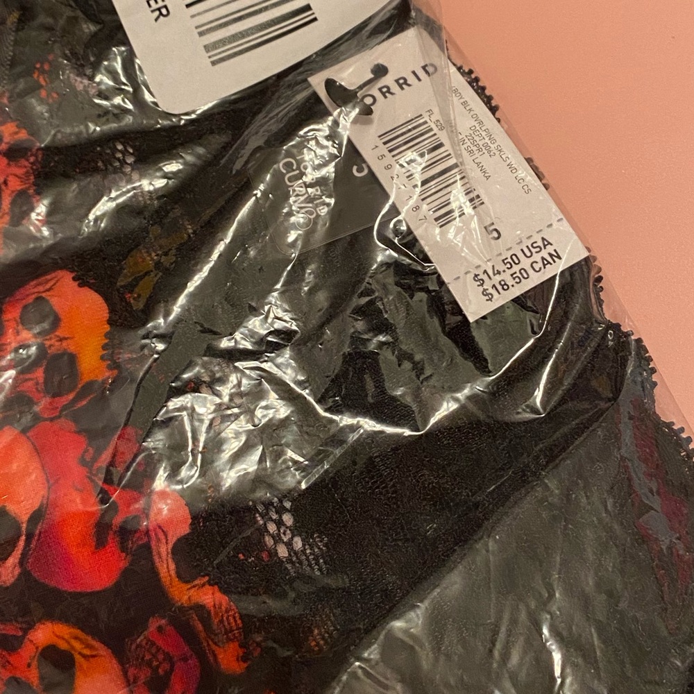 Torrid Curve Boy Shorts Skulls and Lace Panties. NWT!! - Picture 6 of 6